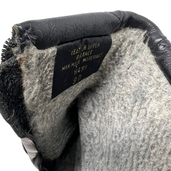 Silga Women's 9D Leather Lined Black Winter Boots Vintage Retro Zip Mid Calf - Picture 9 of 11